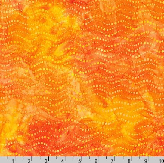 Artisan Batiks: Dotted Wave Carrot
