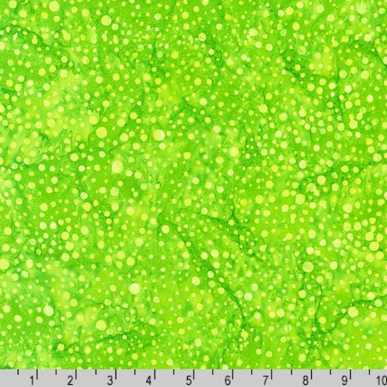 Artisan Batiks: Dotted Speckles Peridot