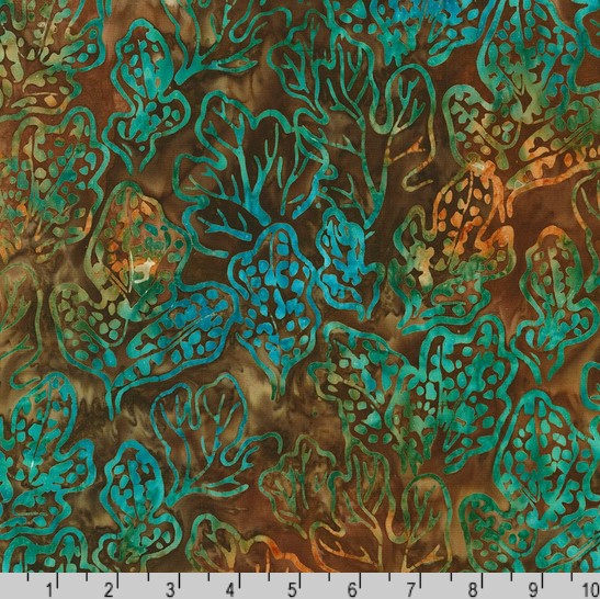 Beachcombers Batiks - Seaweed Sepia
