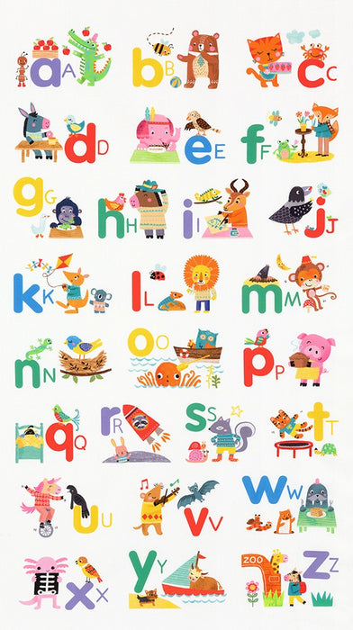 Fun-2-3 Panel - Animals Letters