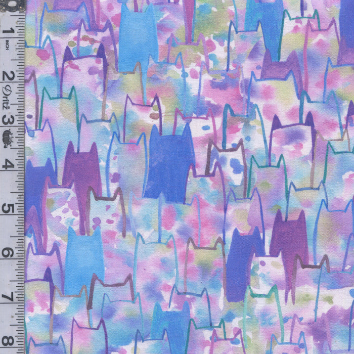 Whisker Wonderland - Tye Dye Cats Hydrangea