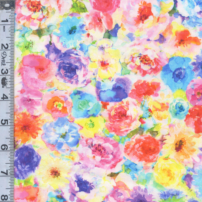 Gradients Euphoria - Impressionist Florals Rainbow
