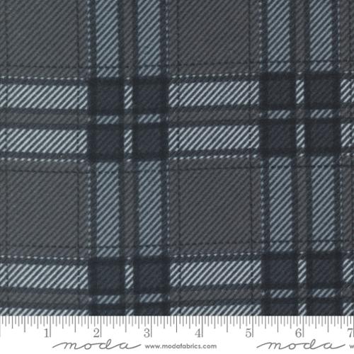 Farmhouse Flannels III - Moose Plaid Graphite