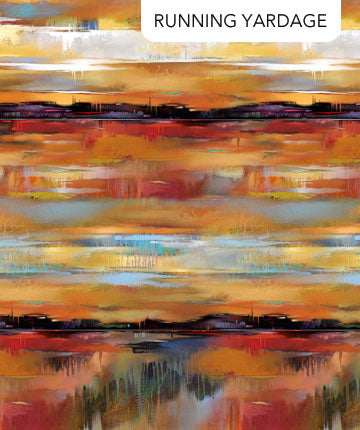 Tranquil Tides - Sunset Ombre Ochre/Multi