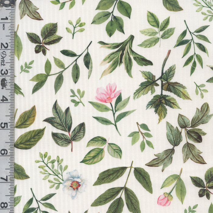 Blush - Leaf Toss White