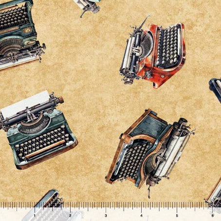 Bookworm - Typewriter Toss Tan