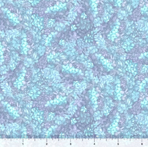Mystical Unicorn - Floral Texture Blue