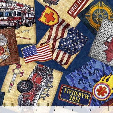 American Heroes Firefighter - Patch Navy