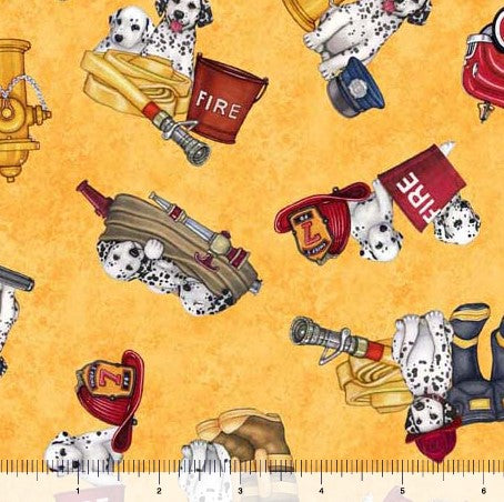 American Heroes Firefighter - Dalmatians & Firetrucks Gold
