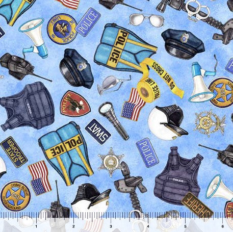 American Heroes Police - Everything Police Light Blue