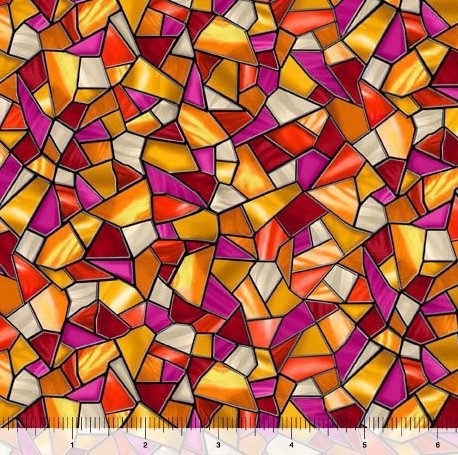 Sunlit Birds - Geometric Glass Warm