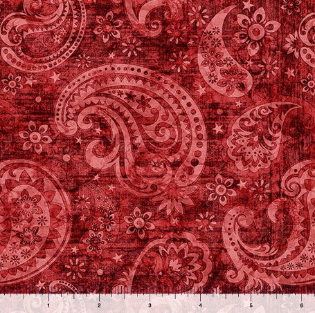 American Tapestry - Paisley Red