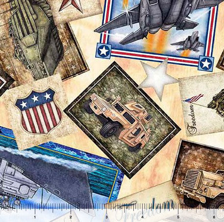 Patriot - Military Collage Cream