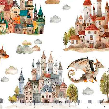 Dragon Dreams - Dragons & Castles White