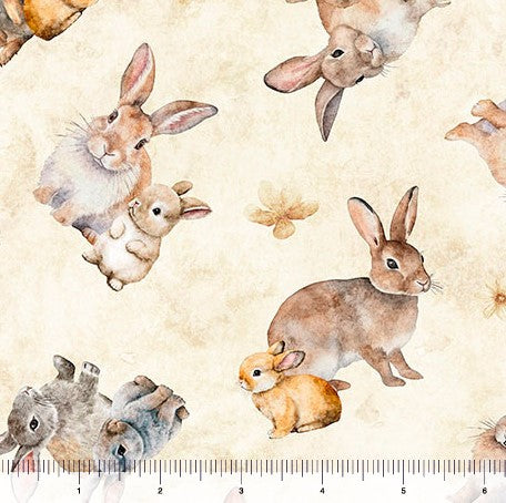 Hunny Bunny - Tossed Bunnies Cream