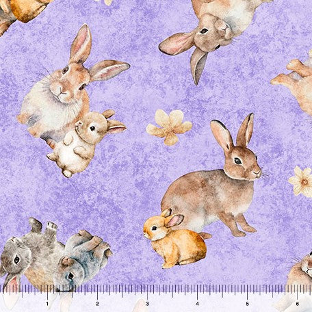 Hunny Bunny - Tossed Bunnies Lilac