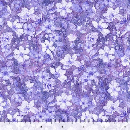 Hunny Bunny - Tonal Floral Purple