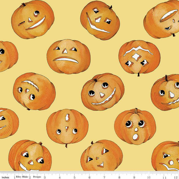 Pumpkin Patch - Tossed Jacks Yellow