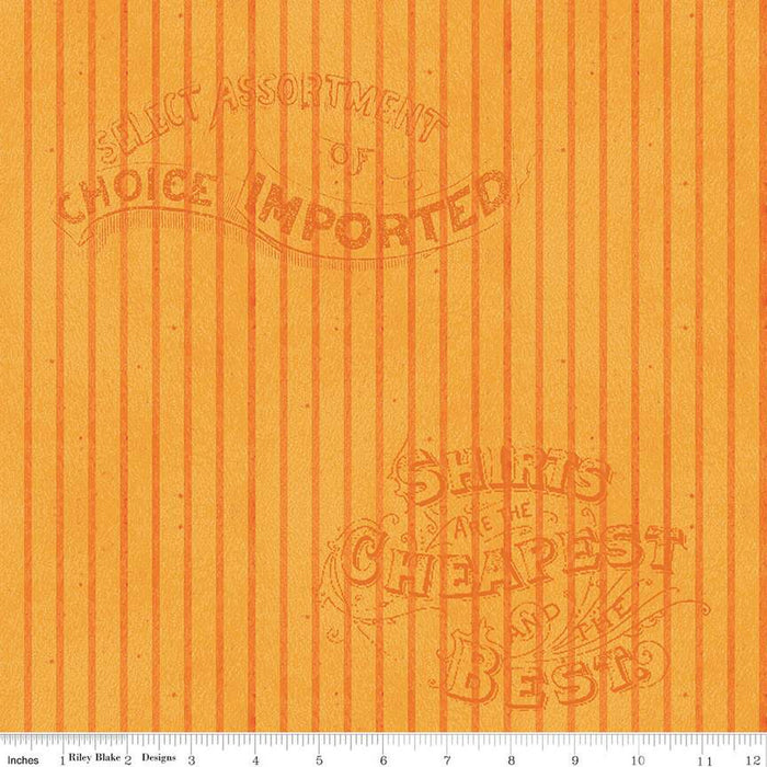 Pumpkin Patch - Silver Lining Stripe Orange