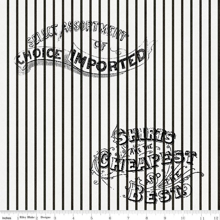 Pumpkin Patch - Silver Lining Stripe White