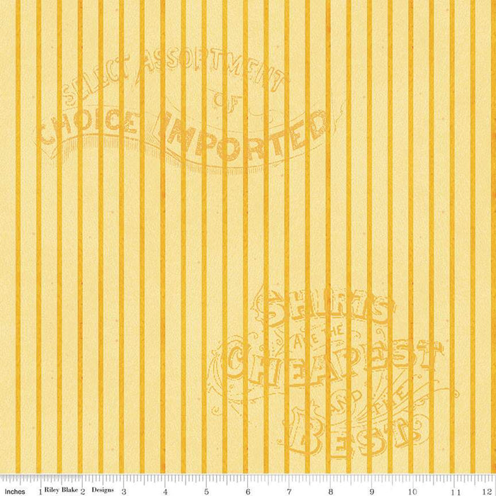 Pumpkin Patch - Silver Lining Stripe Yellow