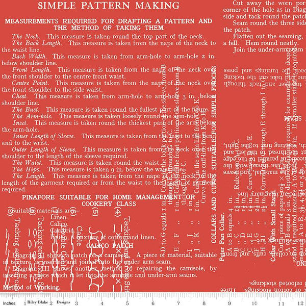 Sew Text - 108" Wide Red