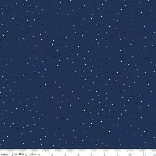 Dapple Dot - 108" Wide Navy