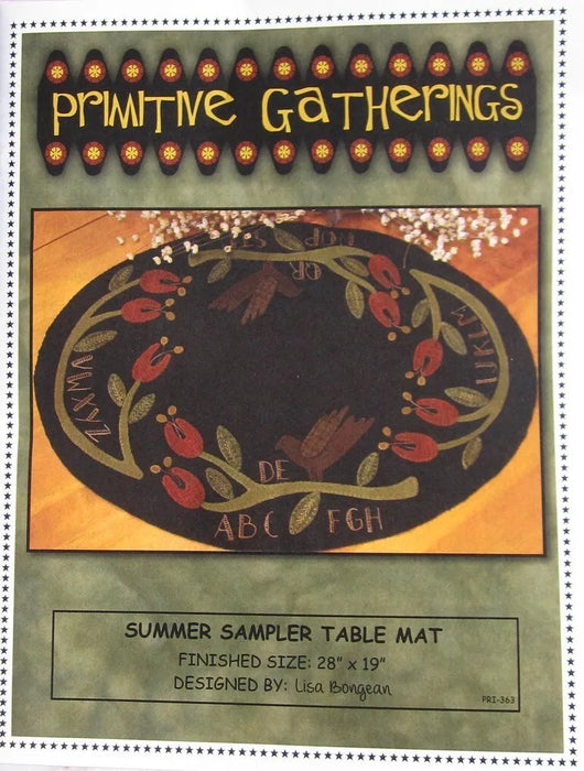 Summer Sampler Table Mat Pattern
