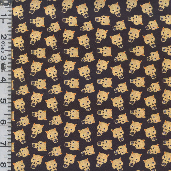 Meowloween - Kitty Skulls Black