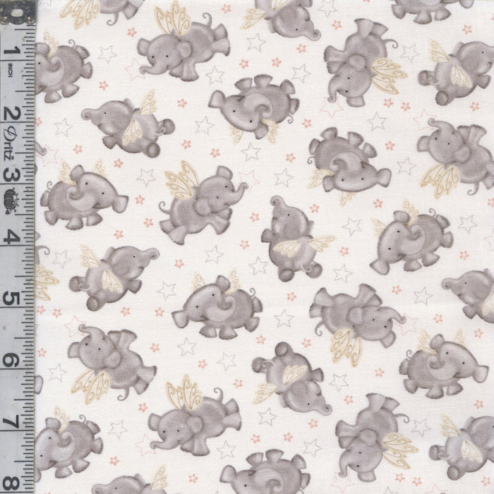 Moonlit Dreams - Tossed Elephants Gray