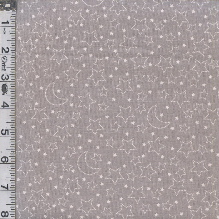 Moonlit Dreams - Stars & Moon Gray