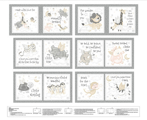 Moonlit Dreams Panel - Animal Book