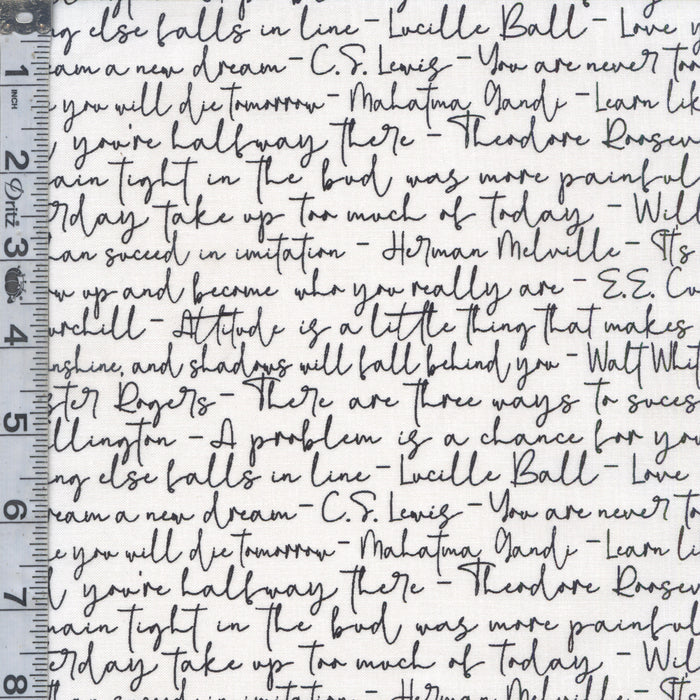 All or Nothing - Script White & Black