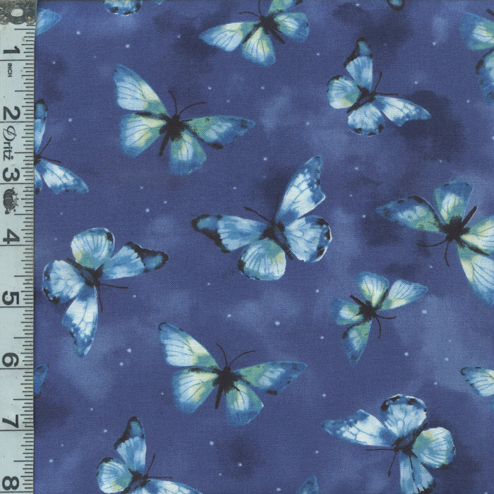 Blue Harmony - Butterflies Navy