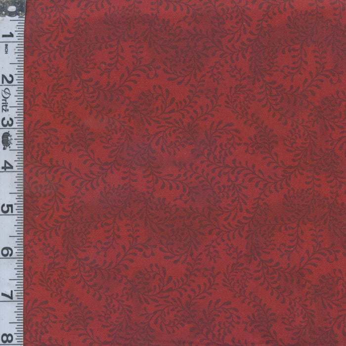 Swirling Leaves Essential - 108" Wide Red