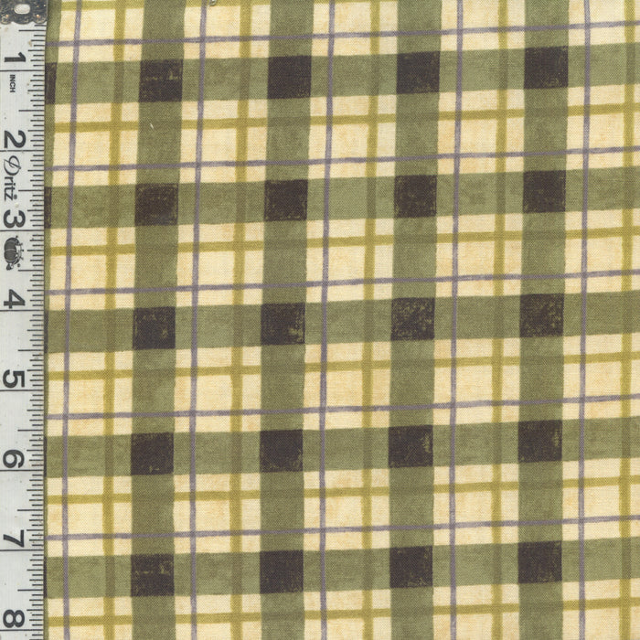 Sunflower Splendor - Plaid Cream/Green