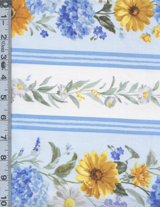Bees & Blooms - Border Stripe Multi