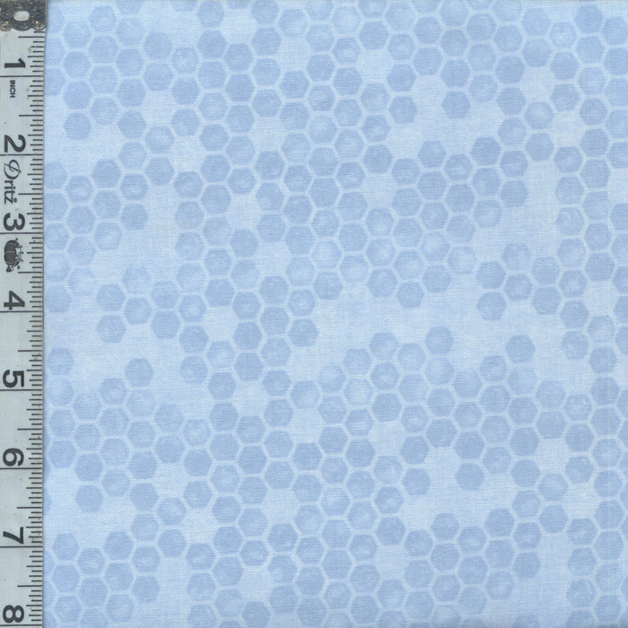 Bees & Blooms - Honeycomb Blue