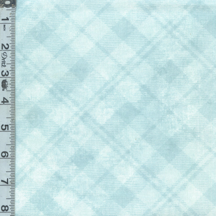 Dry Brush Plaid - Pale Aqua
