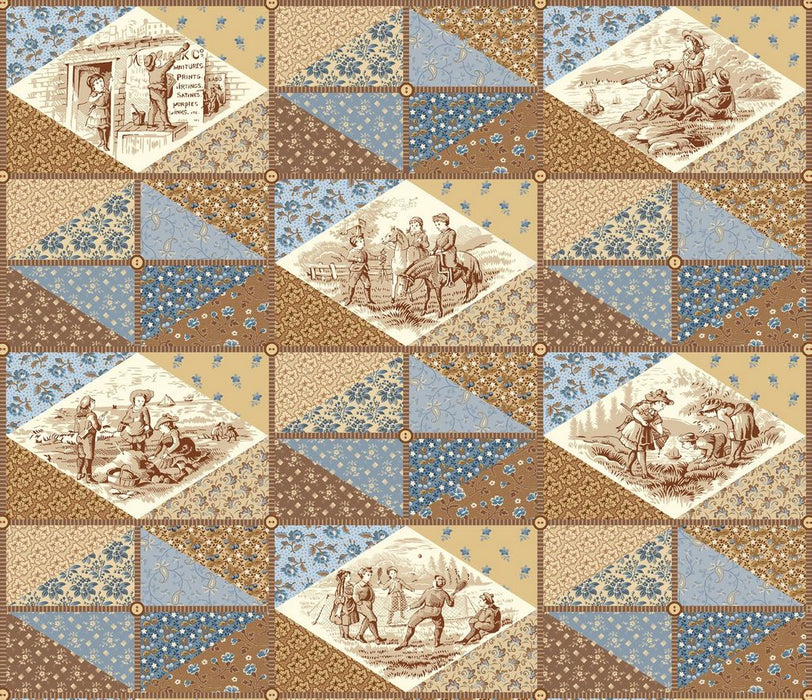 Back In the Day - Patchwork Blue