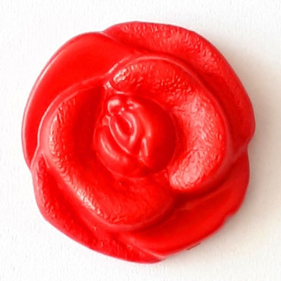 Novelty Button - 15mm Rose