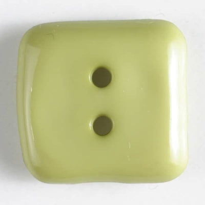 Fashion Button 20mm Square - Green