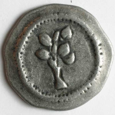 Metal Novelty Button - 20mm Branch