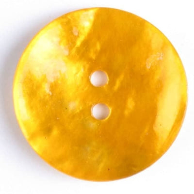Fashion Button 23mm - Pearl Yellow Orange