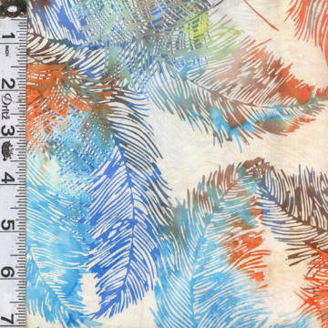 Bali Batiks - Tropical Leaves Sunset
