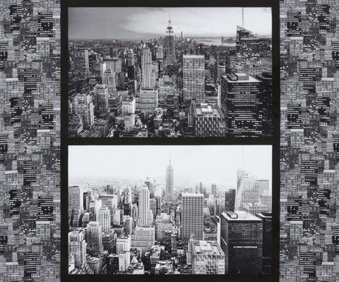 Cityscapes Digital Print Panel - City View Gotham Gray
