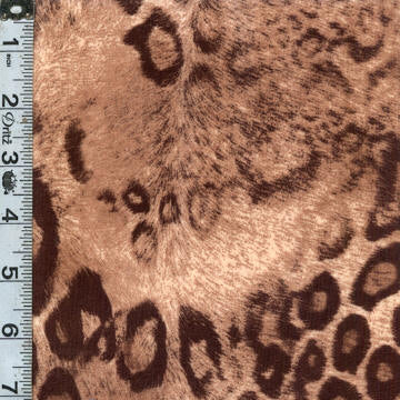 African Cat Minky - Leopard Print Brown
