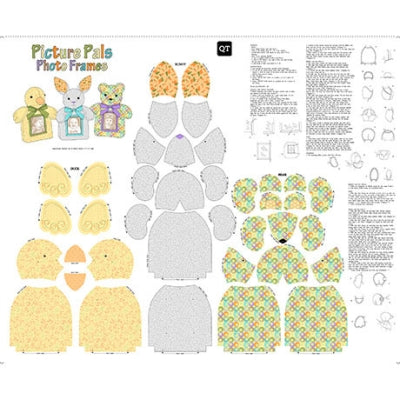 Sew & Go III Panel - Photo Frame Pals Multi