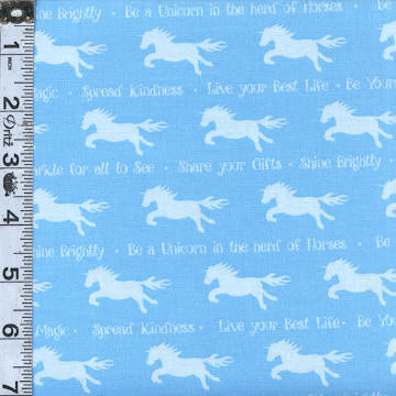 Party Like A Unicorn Digital Print - Blue