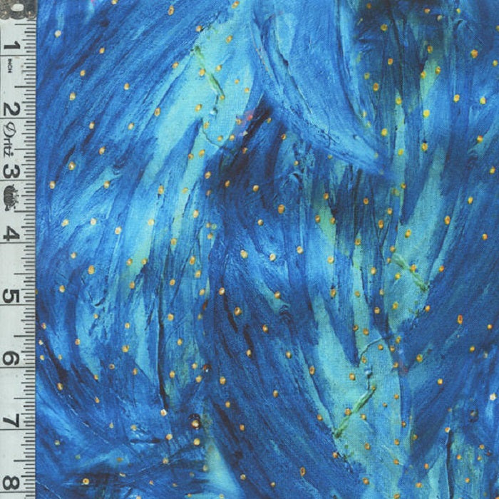Garden Fairy Digital Print - Brush Texture Turquoise